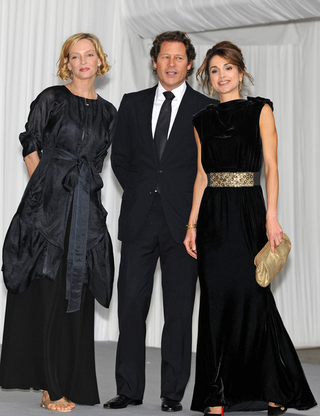 sachin and babi light blue dress Queen Rania's Most Iconic Looks In Honour Of Her Birthday main image 0